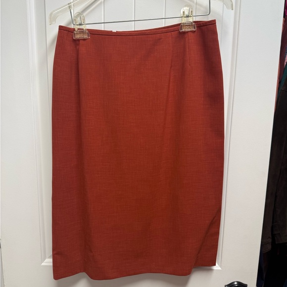 Women's Kasper Short-Sleeve Rust-Colored Skirt Suit Size 18 New With Tags - Picture 9 of 14